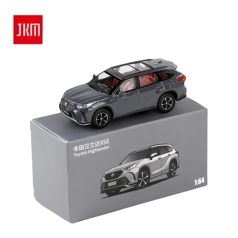 1:64 Toyota Highlander XSE die-cast alloy simulation model, children's collection of decorative toys, holiday gifts for friends.