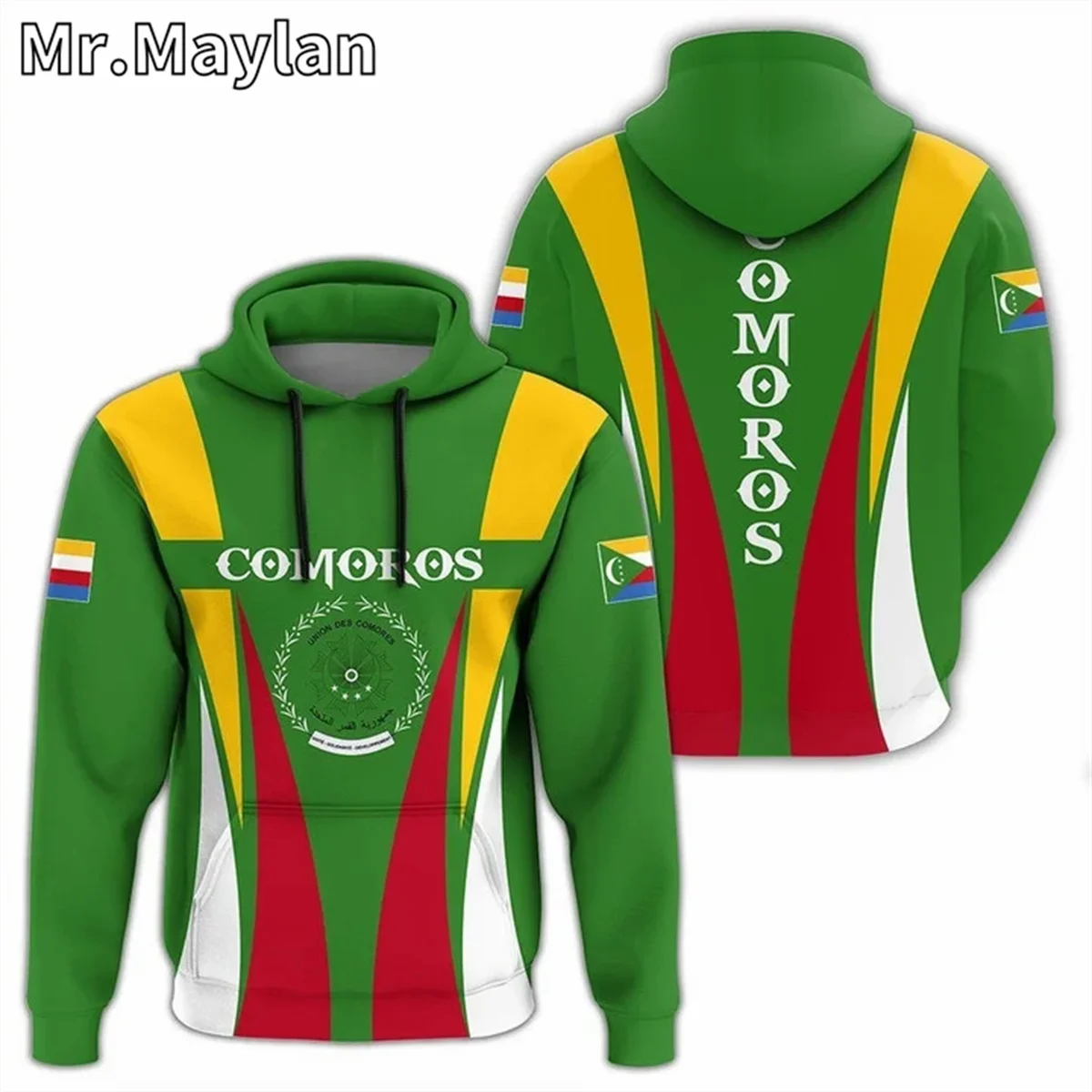 

AFRICAN HOODIE Country COMOROS Flag 3D Printed Unisex Hoodies Men/Women Streetwear Zip Pullover Casual Jacket Tracksuits XY-878