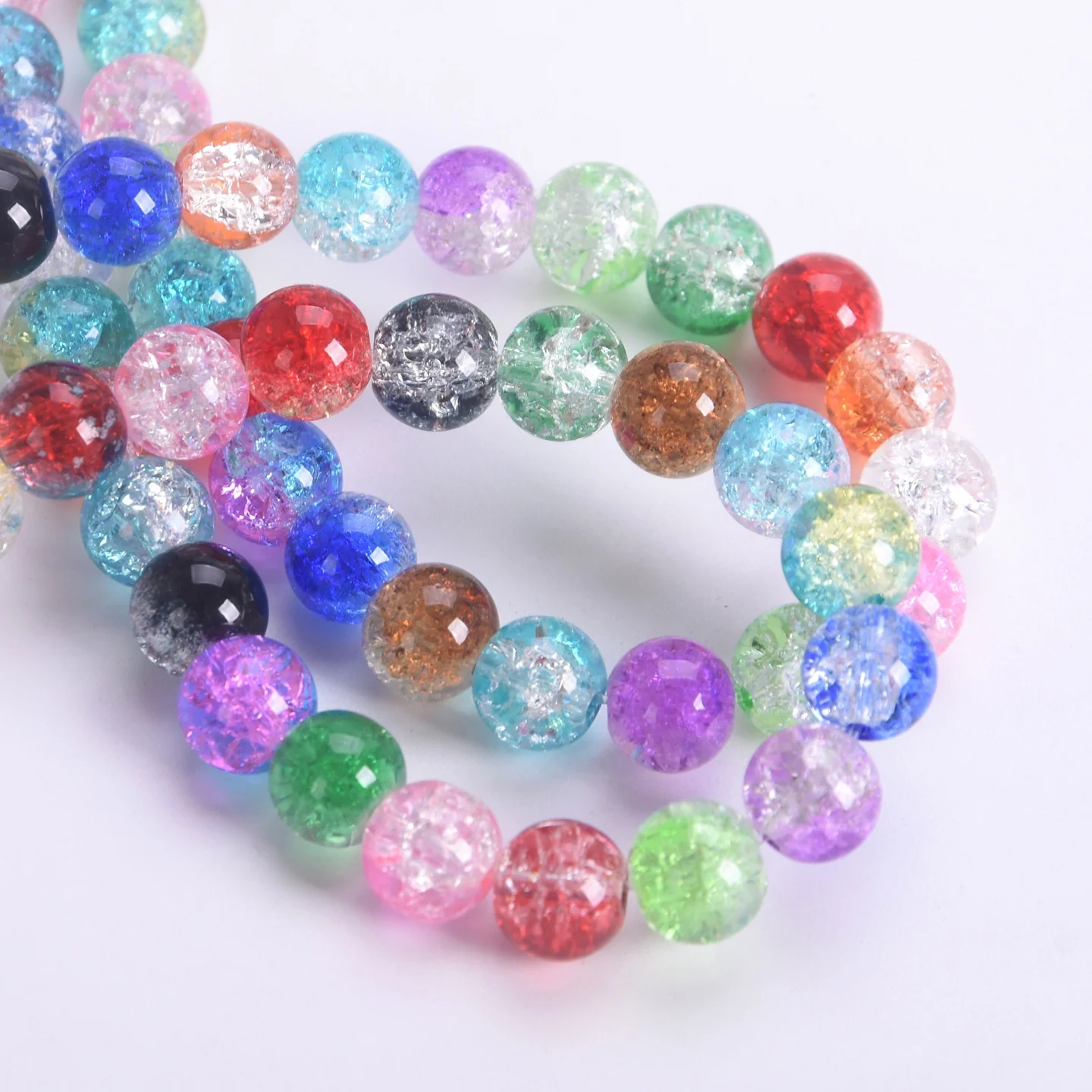 

Круглое Хрустальное стекло 4 мм 6 мм 8 мм 10 мм свободное бусины с эффектом трещин оптовая продажа лот для самостоятельного изготовления ювелирных изделий