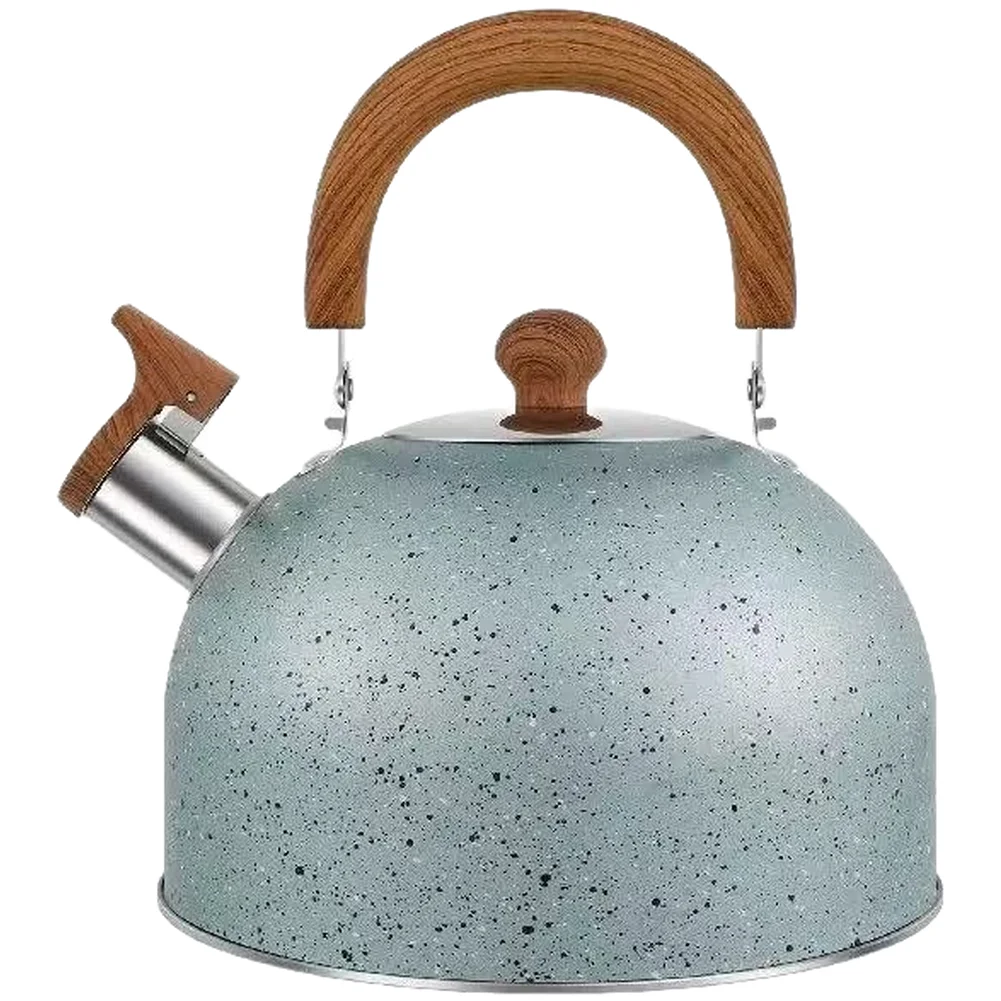 Hammered Finish Stainless Steel Whistling for kettle Featuring Flat Bottom Base Compatible with All Stovetops 2L for 3l 4L