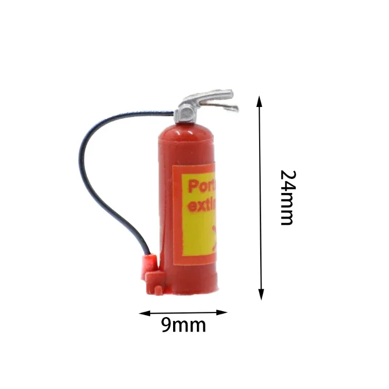 Peças de decoração de plástico, tambor de óleo, bagagem, placa de tração, extintor para modelo de carro 1/18 1/24 rc trx4m TRX-4M scx24