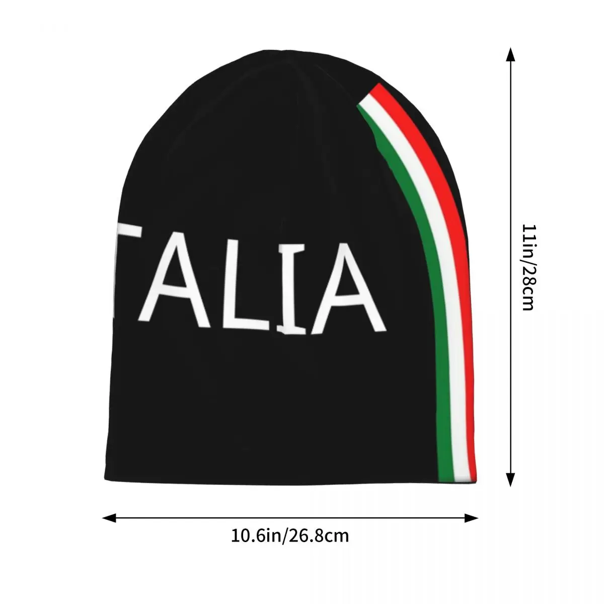 Flag Italy Beanie Hats Forza Italia Bonnet Hats Adult Unisex Street Y2K Kpop Knitting Hat Autumn Custom Head Wrap Caps