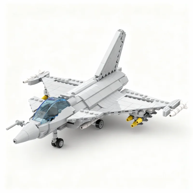 643pcs MOC Dassault Rafale 1 48 Scale City Airport Model Toy Building Blocks Construction Christmas Gift Assemble 3D Collection