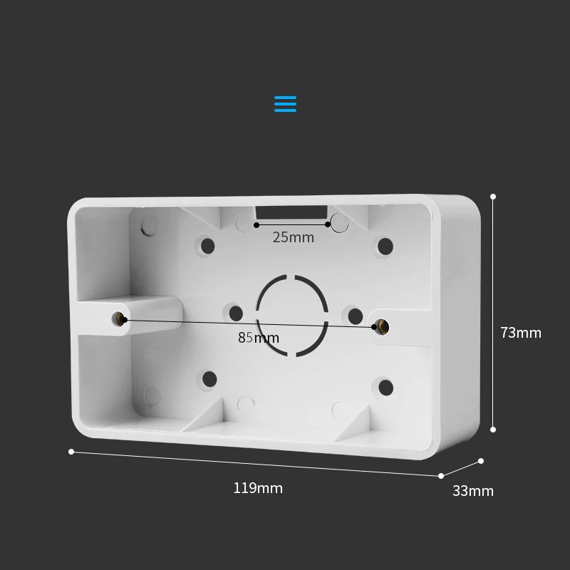 Home Improvement Wall Surface Mounted Bottom Box 118 Type Junction Box Switch Socket Cassette