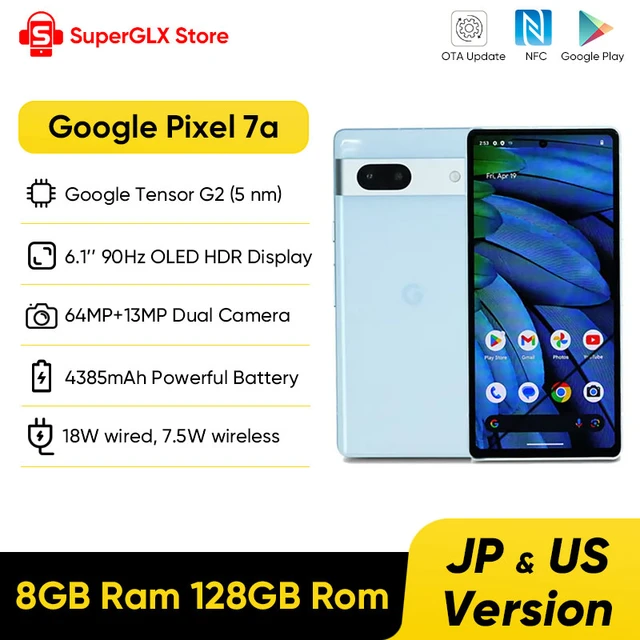 2023 New Google Pixel 7a 5g Smartphone 8gb Ram 128gb Rom 6.1