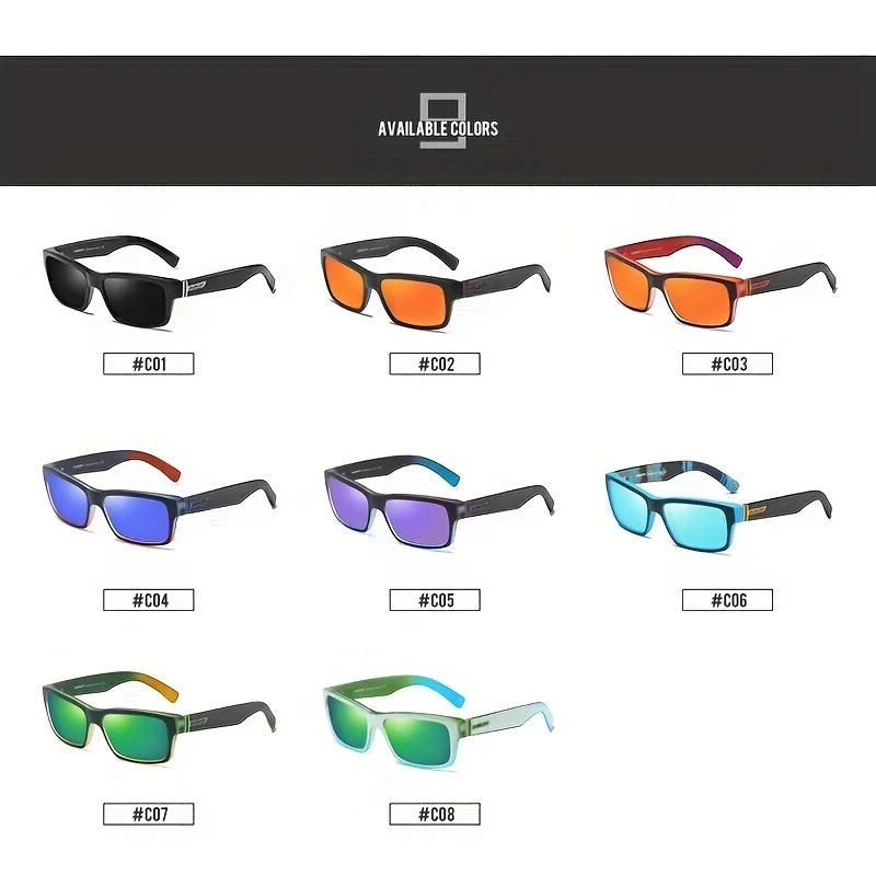 DUBERY Polarized UV400 Protection Sunglasses For Men And Women 8 Colors Model 189