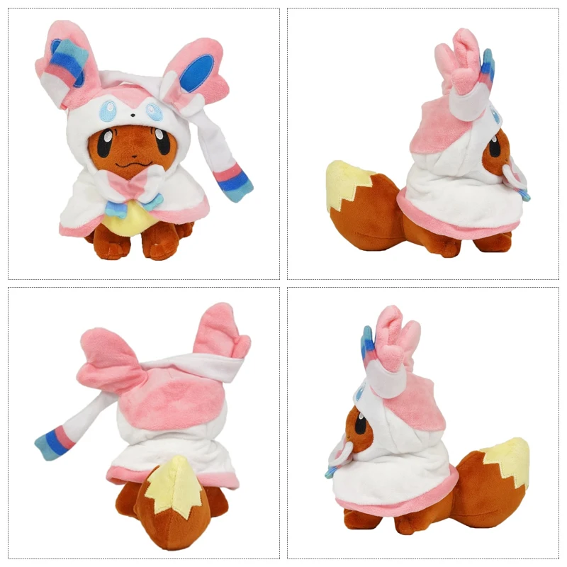 Pokemon Cosplay Plush Toys Pikachu Eevee Cos Umbreon Glaceon Vaporeon Jolteon Espeo Flareon Peluche Stuffed Dolls Birthday Gifts