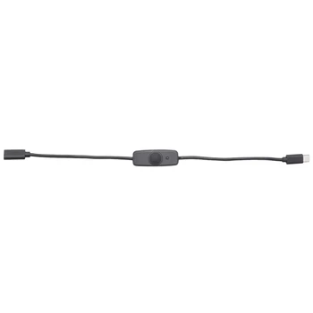 USB C 타입 소매 전원 스위치, 표시등 포함, 암수 USB-C 연장 케이블 스위치, 라즈베리 파이 4B 용