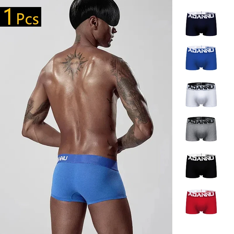 ADANNU Brand male underwear men boxers modal breathable cueca tanga comfortable underpants boxershorts calzoncillo men shorts