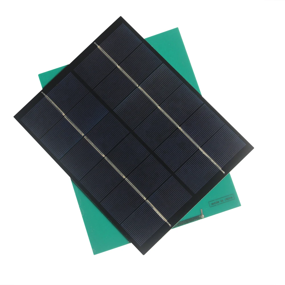 10W 6V Polycrystalline แผงพลังงานแสงอาทิตย์โมดูล DIY Solar Charger สําหรับ 3.7 V-5.5 V แบตเตอรี่ระบบ 210*165 มม.