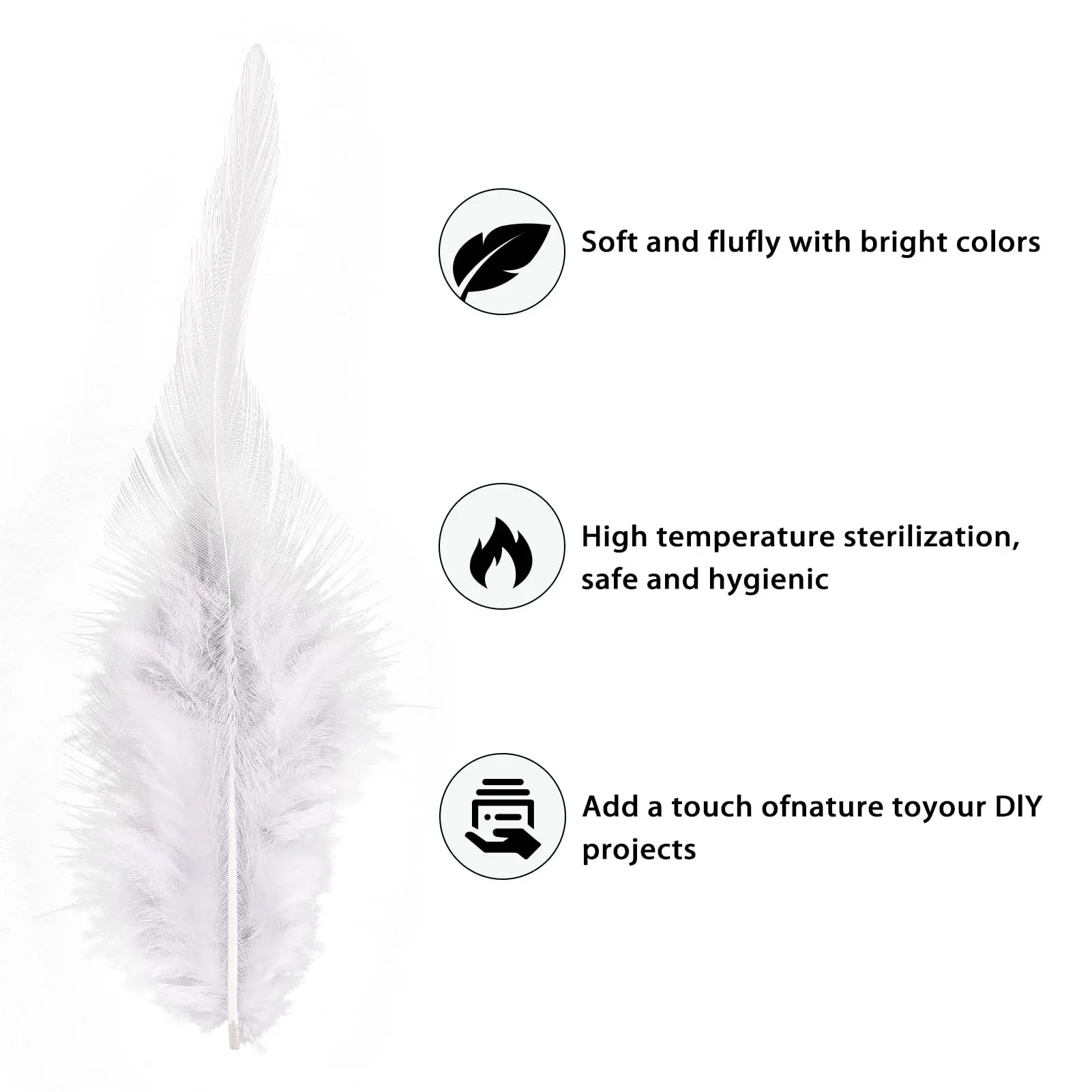 Kolorowe pióra kurze 10-20 cm naturalne, spiczaste pióra do rękodzieła DIY, łapaczy snów, dekoracji, zabawek dla kotów