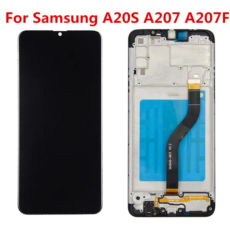 

For Samsung galaxy A20S A207 lcd Digitizer Display With Touch Screen Digitizer Assembly A207F SM-A207M LCD