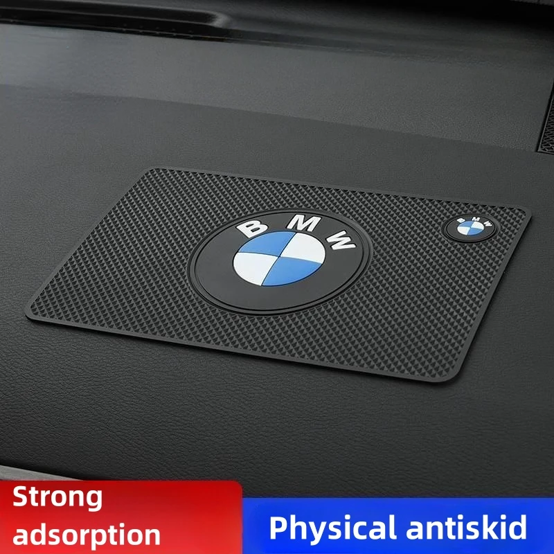 

for BMW E90 E91 E92 E93 E60 E61 F07 E87 PVC Dashboard Anti-Skid Pad Center Console Decorative Logo Ornament Automobile Accessory