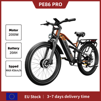 PULUMA PE86 PRO Electric Bicycle Peak 2000W Dual Motors 48V20AH Battery  26*3In Fat Tire City Electric Bike