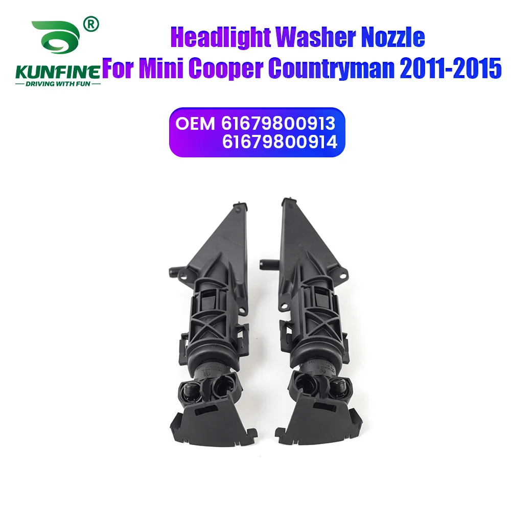 

Car Headlight Front Bumper Washer Spray Nozzle Jet Headlamp Pump Cover For Mini Countryman 2011-2015 61679800913 61679800914