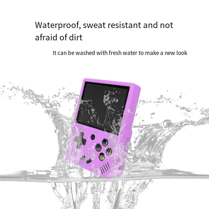 For MIYOO Mini Plus Game Console Protective Silicone Case Soft Cover Anti-Slip Sleeve With Lanyard Easy Install Easy To Use