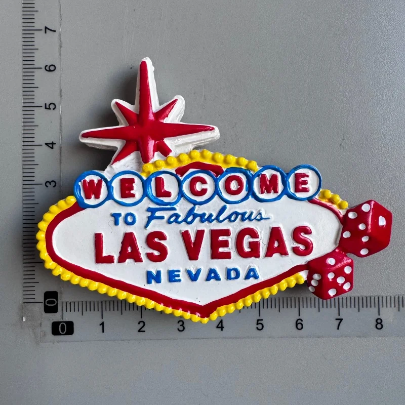 USA Las Vegas Los Angeles New York Touristen-Souvenirs Amerika Kühlschrankmagnete Kühlschrankaufkleber Wohndekoration – Detail 12