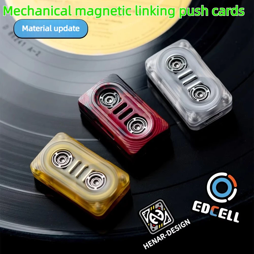 

EDCELL 2026 Новая ретро-машинка для воспроизведения магнитной ленты, игрушка-антистресс с функцией вставки карты и нажатия пальцем