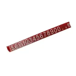 10pcs Red Letter Combined Price Indicator Adjustable Shop Finish Numbers Plastic Cubes Kit