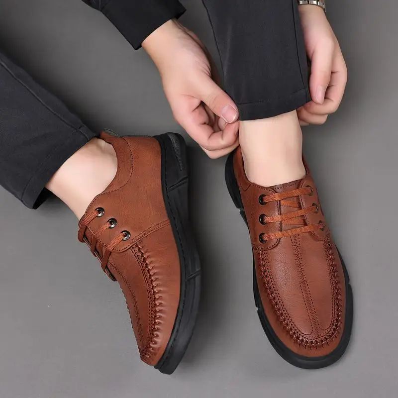 Men Artificial Leather Formal Lace-up Formal Shoe JZ-563