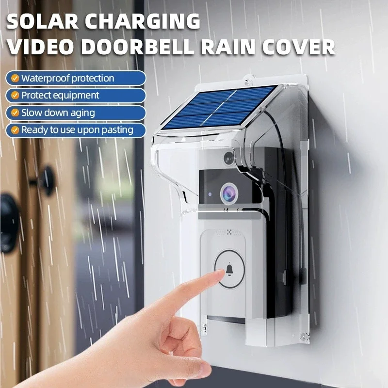 HD Wireless WIFI Doorbell Camera with Solar Charging Waterproof Night Vision Smart Home Two-way Intercom Voice Doorbell Camera