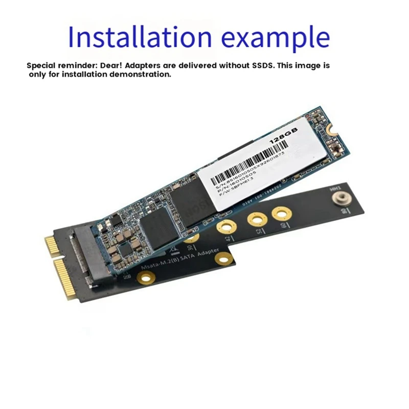 MSATA To NGFF KEY B SSD Adapter Card Riser Card Module Multi-Function As Shown NEW M.2 KEY B L To MINI PCIE Module