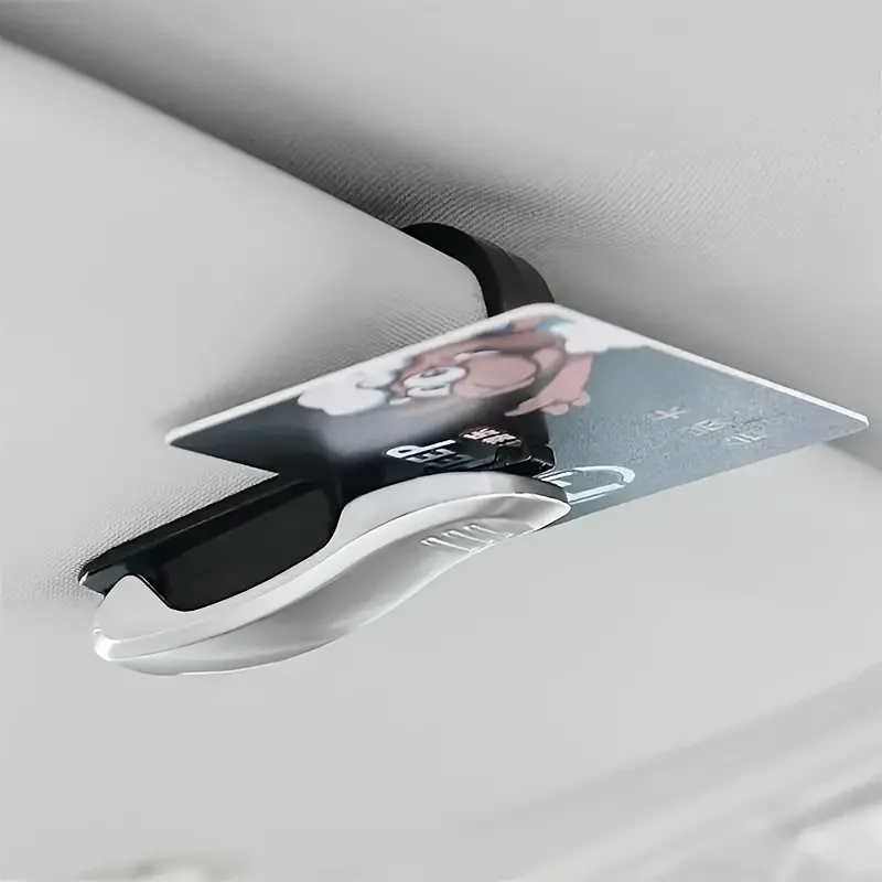4 Stück Auto-Sonnenblenden-Clips, ABS-Brillen- und Kartenhalter, Multifunktionaler Aufbewahrungsclip für Auto und Zuhause – Detail 2