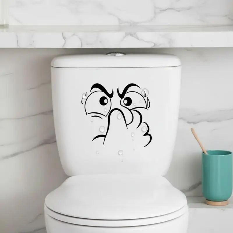 Funny Angry Face Vinyl Sticker With Waterproof Easy Apply Adhesive Perfect For Car Windows Laptops Walls Phone Case