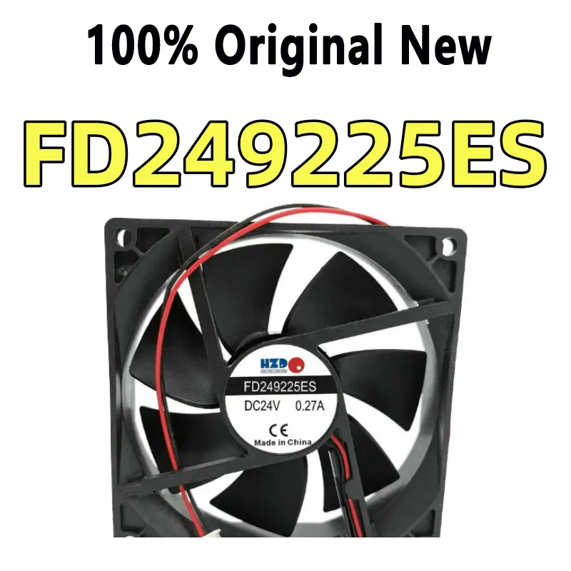 100% Tested FD249225ES 9225 DC24V 0.27A 2WIRE Cooling fan 92*92*25mm