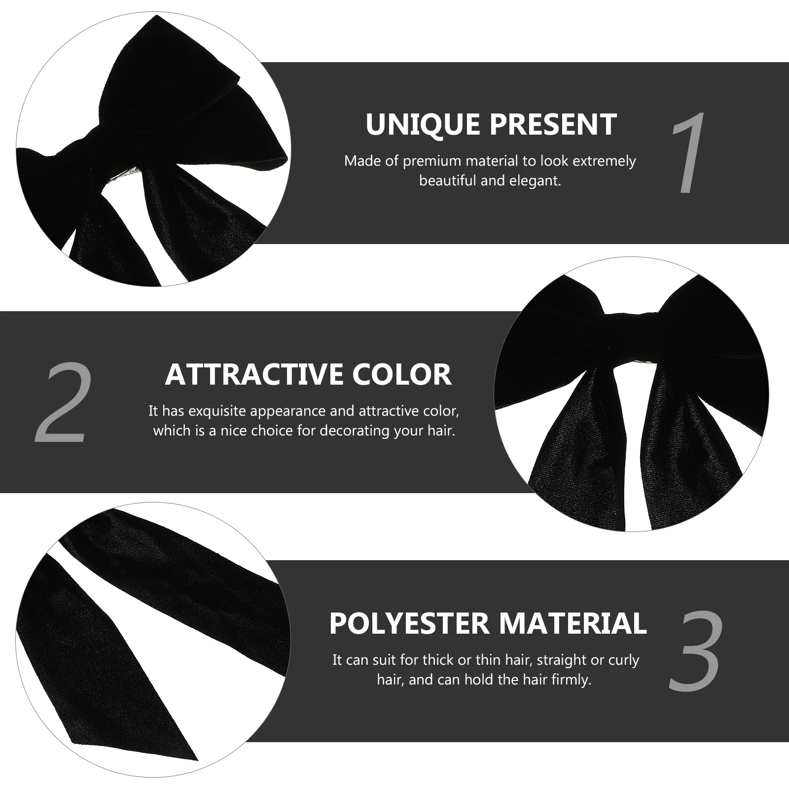 

2pcs Big Clip For Women Back Bowknot Barrette Ribbon Bow Barrettes Girls Bow Clip Hair Bowknot Hair Accessories Wedding Bridal