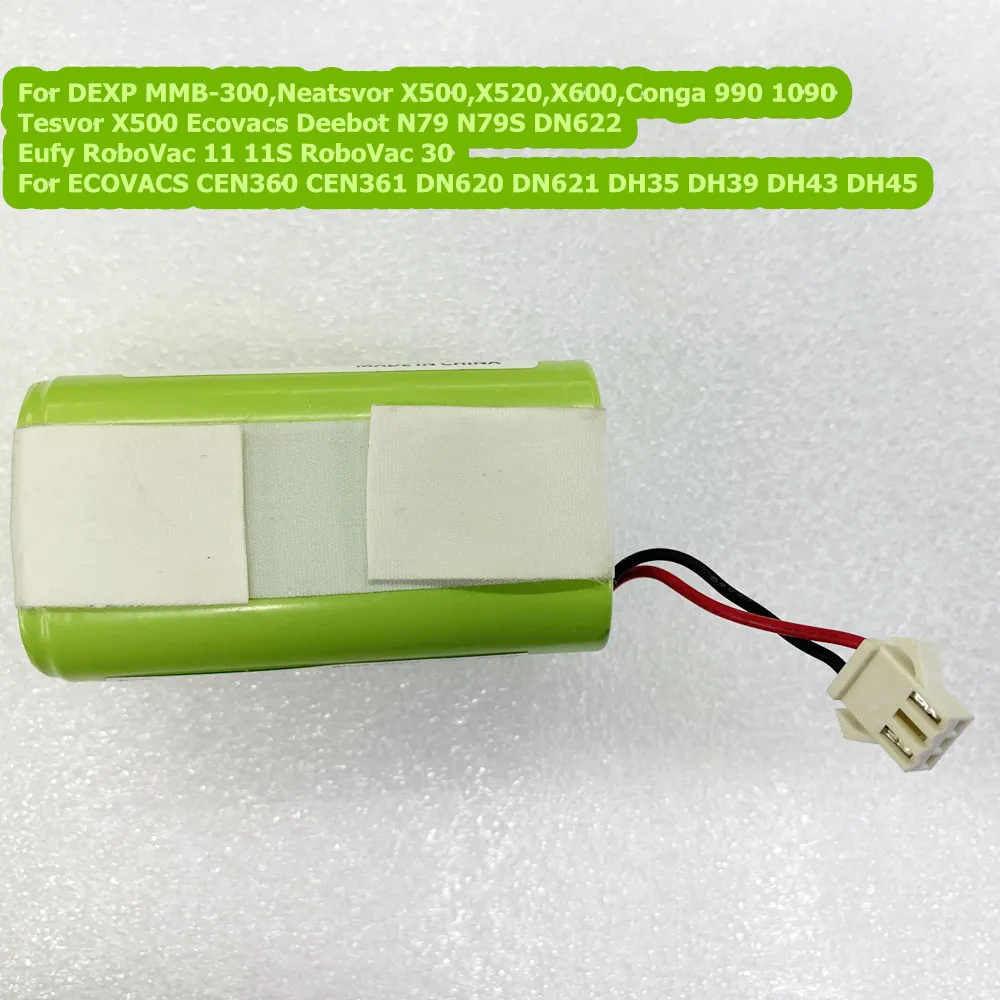 Baterai M26-4S1P INR18650 untuk MMB-300 DEXP, Neatsvor X500,X520,X600,Conga 990 1090 Tesvor X500 Ecovacs Deebot N79 N79S DN622 Eufy