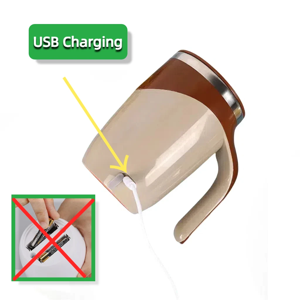 Inteligente novo copo de aço inoxidável tampa magnética automática auto-agitando garrafa de café copo de bebida perfeito acessório de volta às aulas