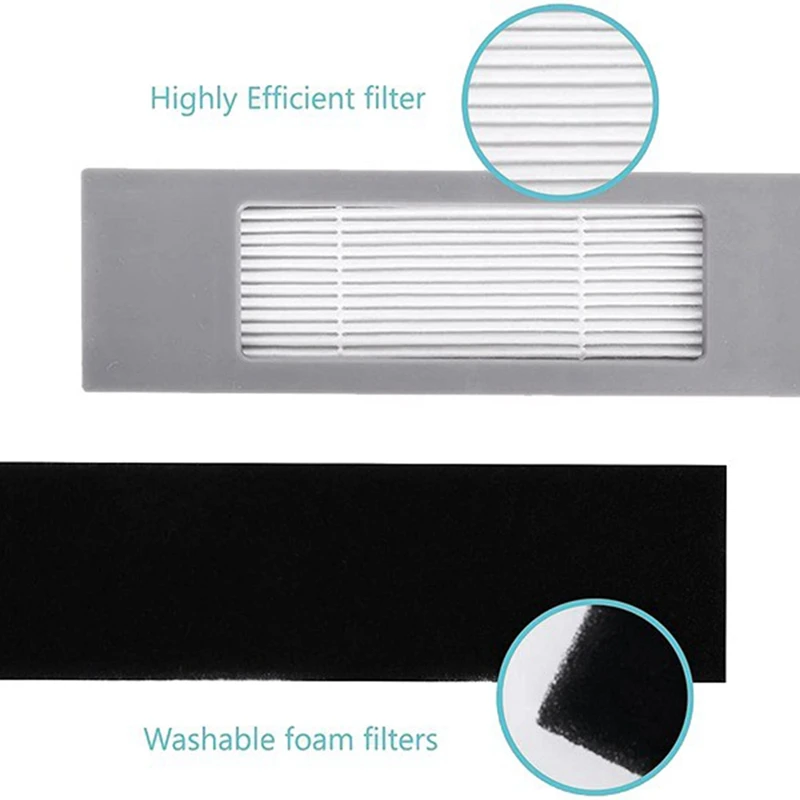 สําหรับ Ecovacs Deebot T8 T8 MAX หุ่นยนต์เครื่องดูดฝุ่น HEPA FILTER หลักแปรงด้านข้าง Mop ฝุ่นเปลี่ยนกระเป๋า