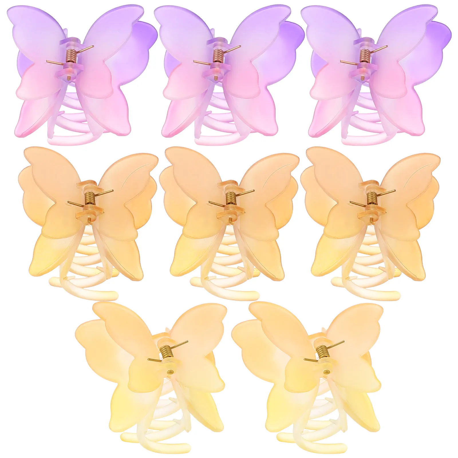 

8Pcs Butterflies Hair Claw Clips Matte Shark Clips for Women Girls Thick Thin Hair Styling Accessories for Party Wedding Dating