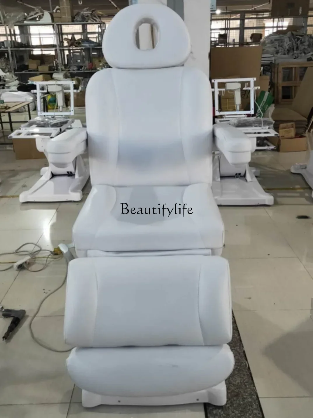 Beauty salon electric beauty bed rotatable physiotherapy tattoo bed