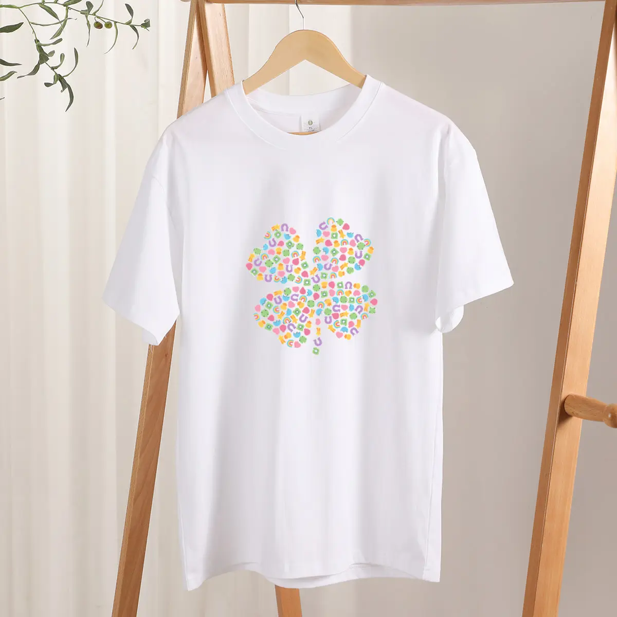 Lucky Charm Shirt, Cute St Patricks Day T Shirt, Lucky T-shirt Irish Shirt Four Leaf Clover Shirt St Patty's Good Luck Shirt