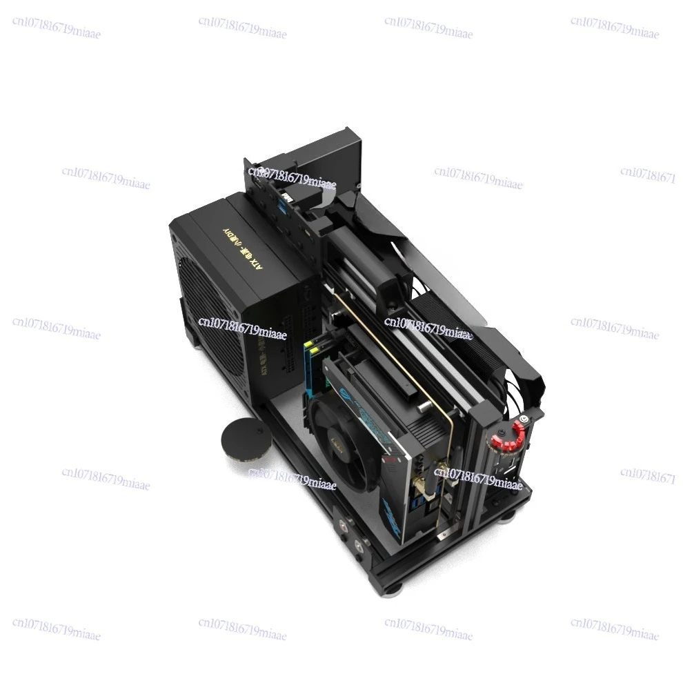 ITX main board open, computer case