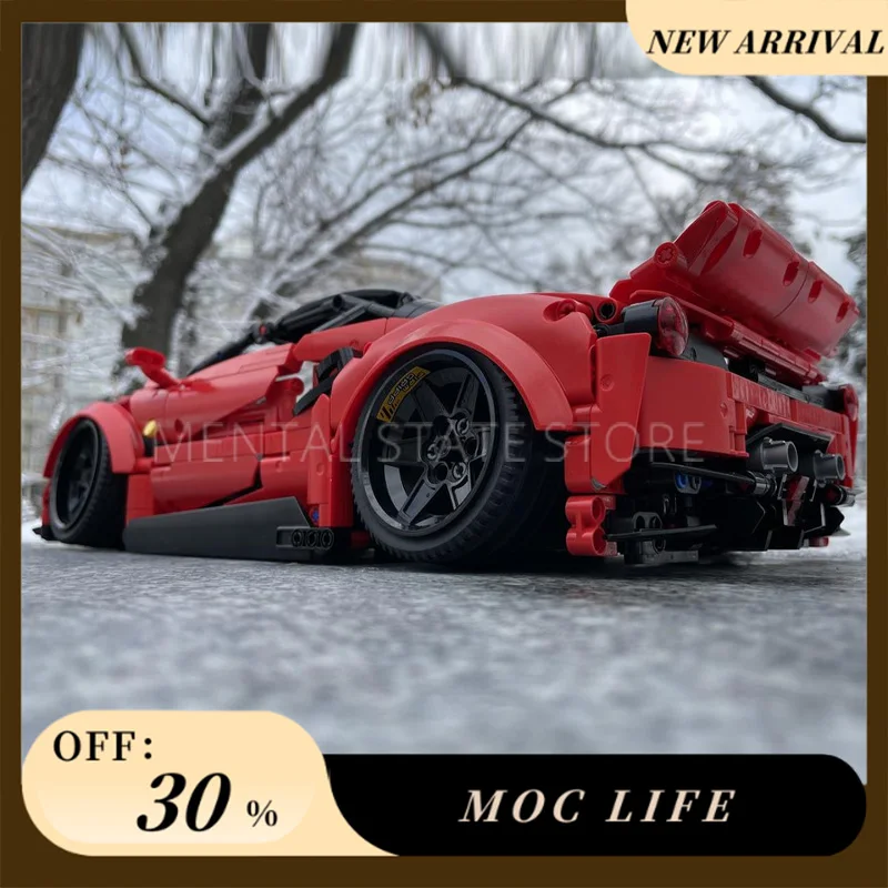 NEW 2567PCS Customized MOC Speed King 488 Building Blocks Technology Bricks DIY Creative Assembly Education Toys Holiday Gifts