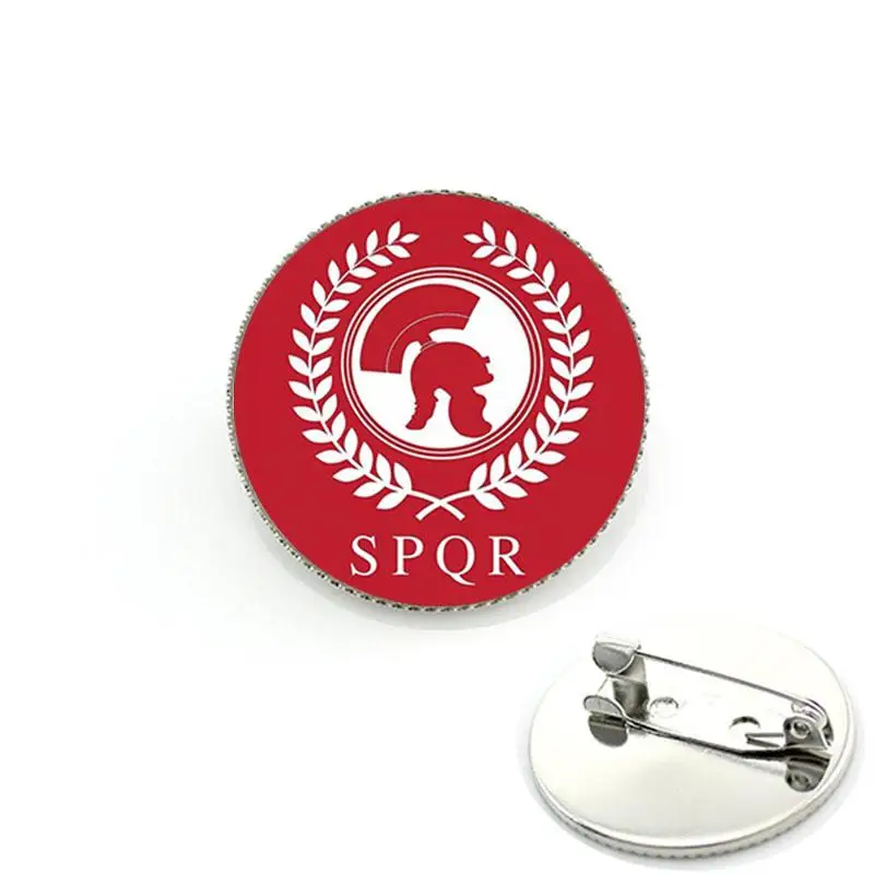 TAFREE Spqr Roman Empire Legions Collar Pins Brooch Vintage picture badge brooch pins Jewelry Gift FTQ309