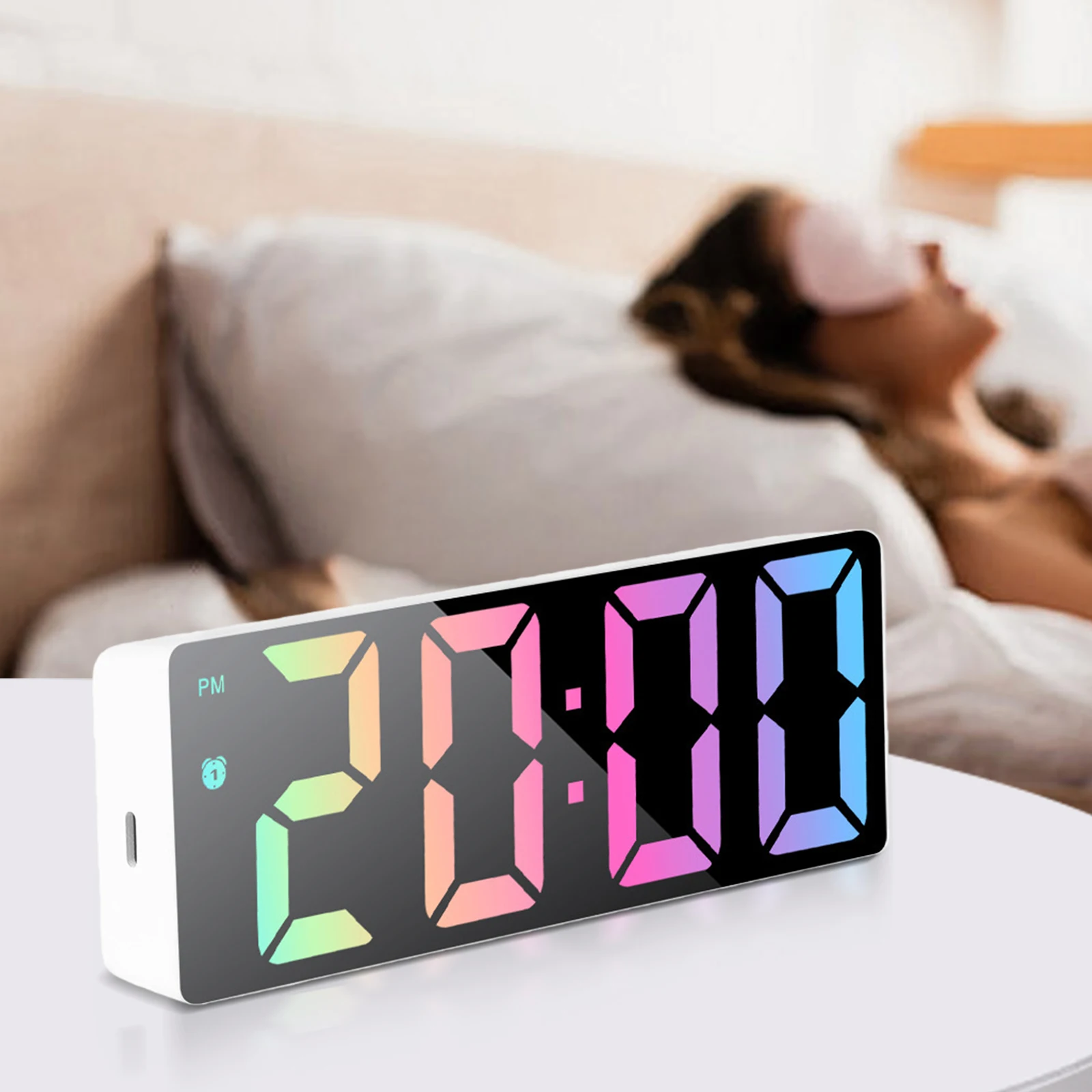 LED Digital Alarm Clock with Temperature 2