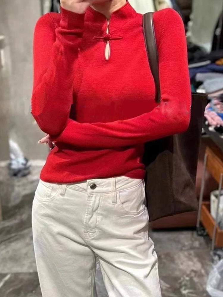 Sweter damski w stylu retro europejskim, dzianinowy, wygodny, ażurowy, wełniany, zapinany na guziki, jesienno-zimowy, wysokiej jakości...