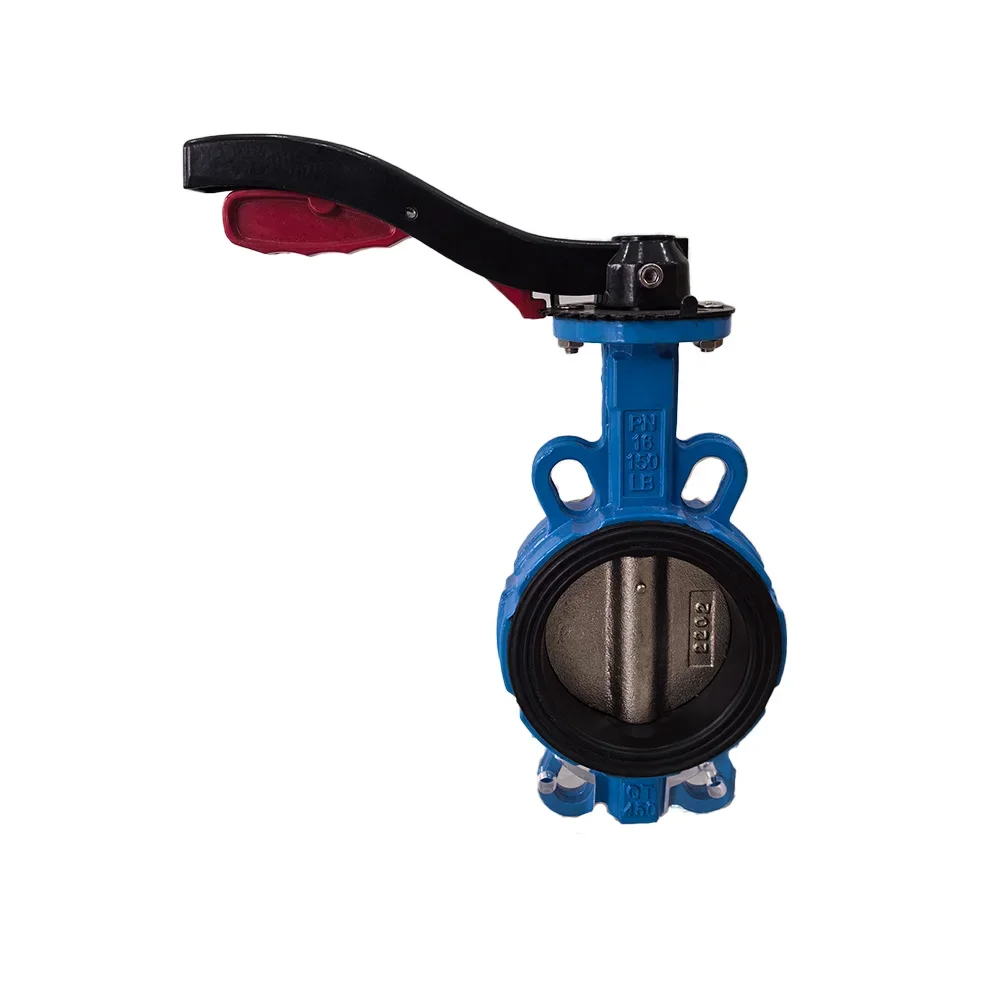 TF 2 inch 2-8  inch DN50-DN200 OEM valves manufacturing Ductile iron wafer type butterfly valve