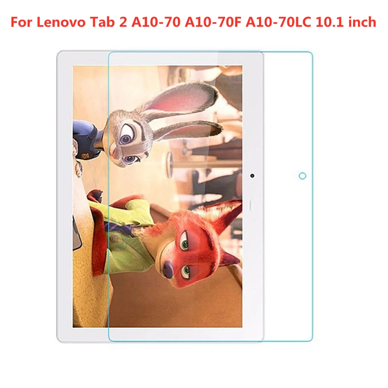 Para lenovo tab 2 A10-70 A10-70F A10-70LC 10.1 polegada à prova de explosão real vidro temperado filme tela proteger capa