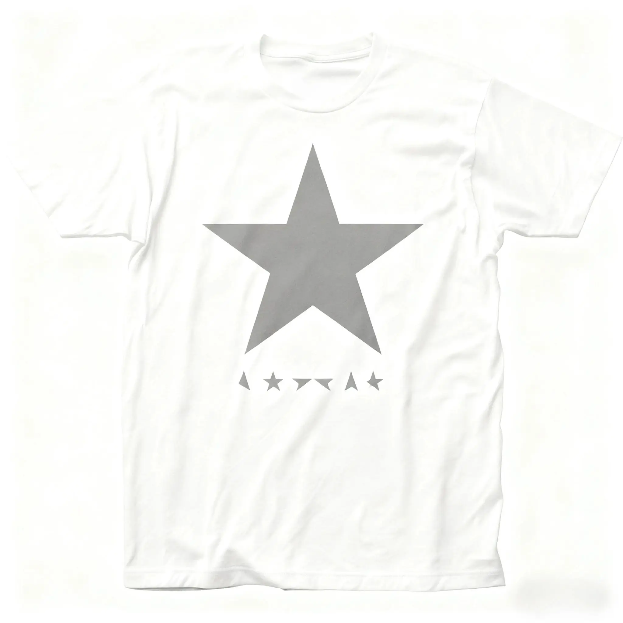 Licensed Rock N Roll Band Music Tee David Bowie Blackstar T Shirt Black Fashion Casual Trend Y2k Vintage Cotton T-shirt Unisex