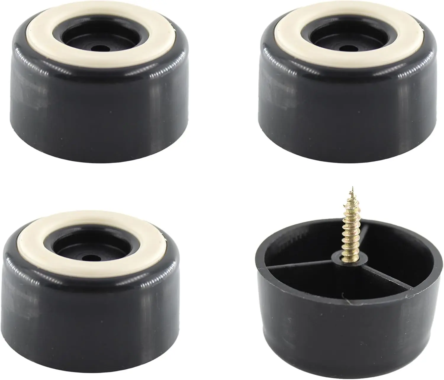 

1 Furniture Feet Riser Floor Protectors with Rubber Grip, 2 Wide x 1 Height Round Non-Slip Furniture Legs Sofa Legs Plastic Feet