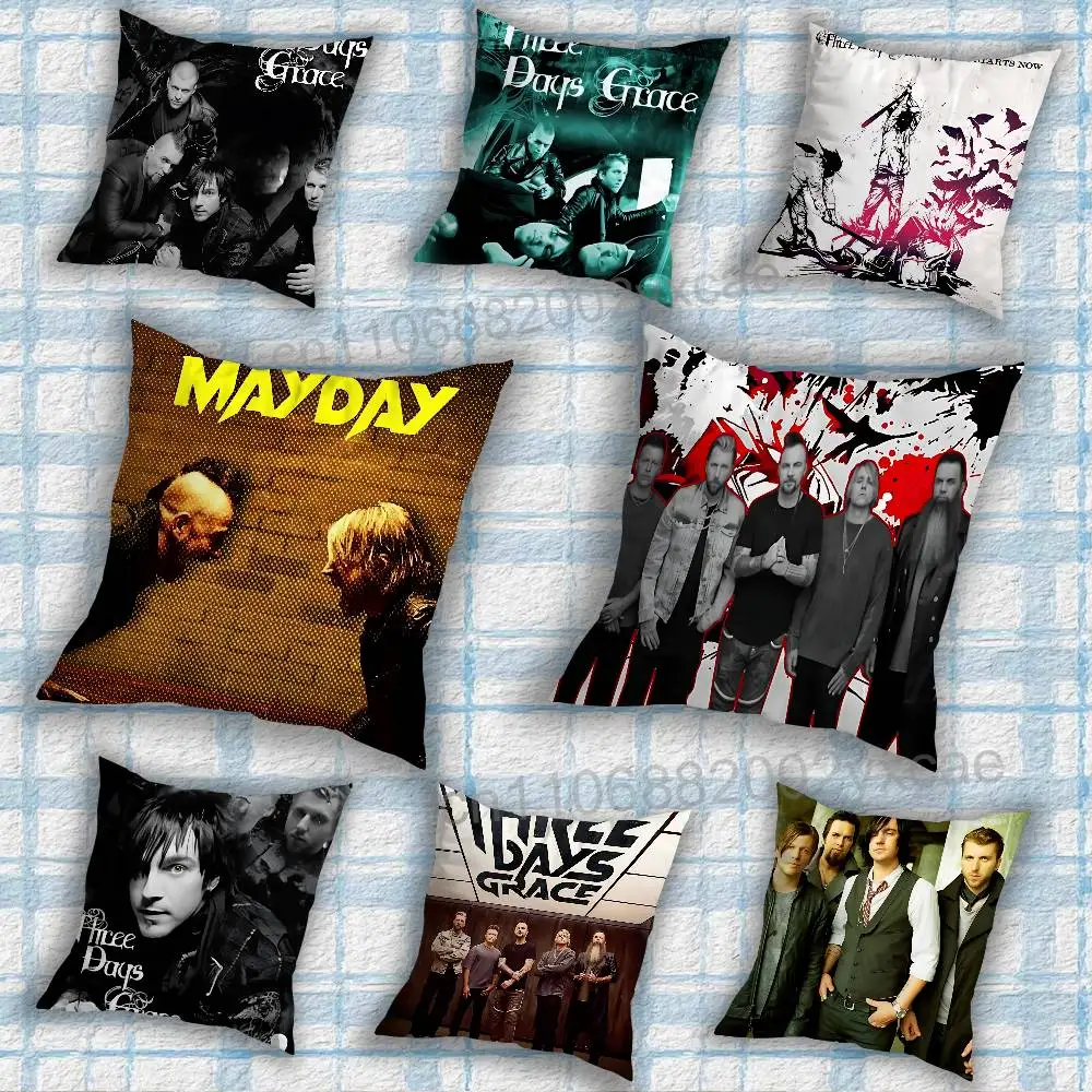 

cool hot Three Days Grace pillow cover living room sofa cushion cover bedroom room bed pillow cover home decoration
