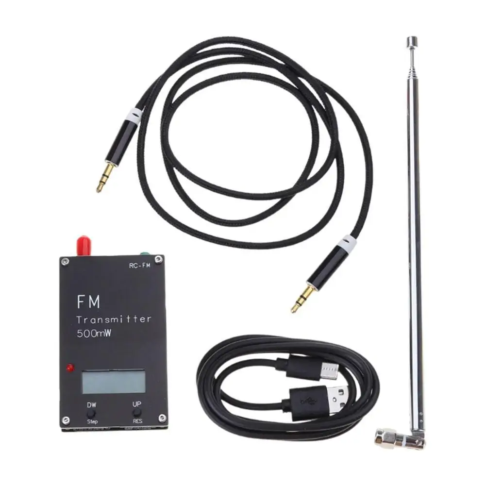 

0.5W 2KM FM Transmitter LED Digital Display Audio Stereo Transmits FM Radio Transmitter FOR DSP Broadcast Campus Radio Station