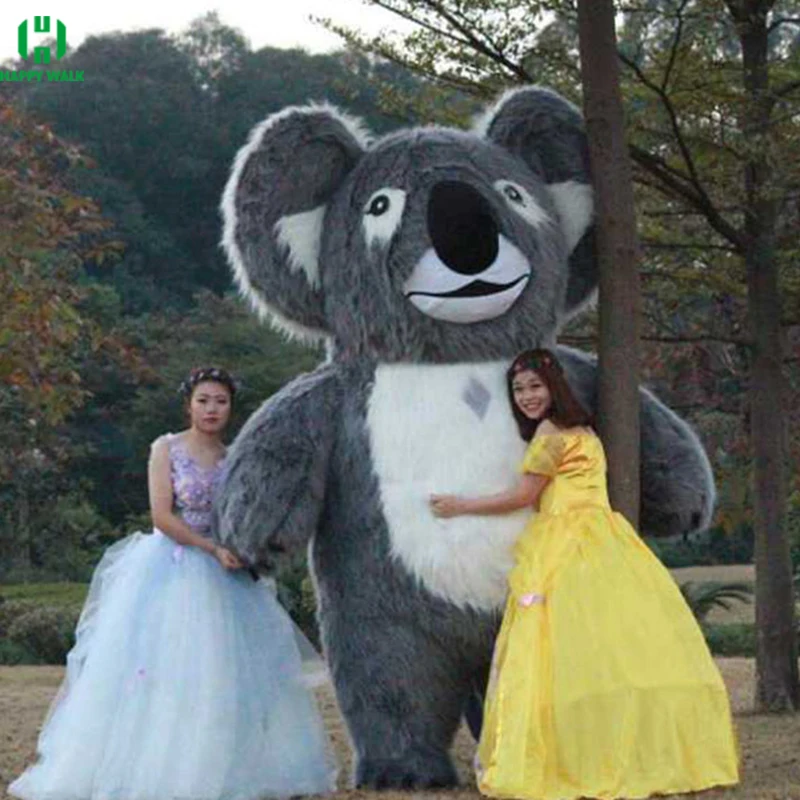 

260cm Koala Mascot Costumes Furry Fursuit Halloween Party Animal Cosplay Suit Mascotte Plush Giant Koala Mascot Adult Costume