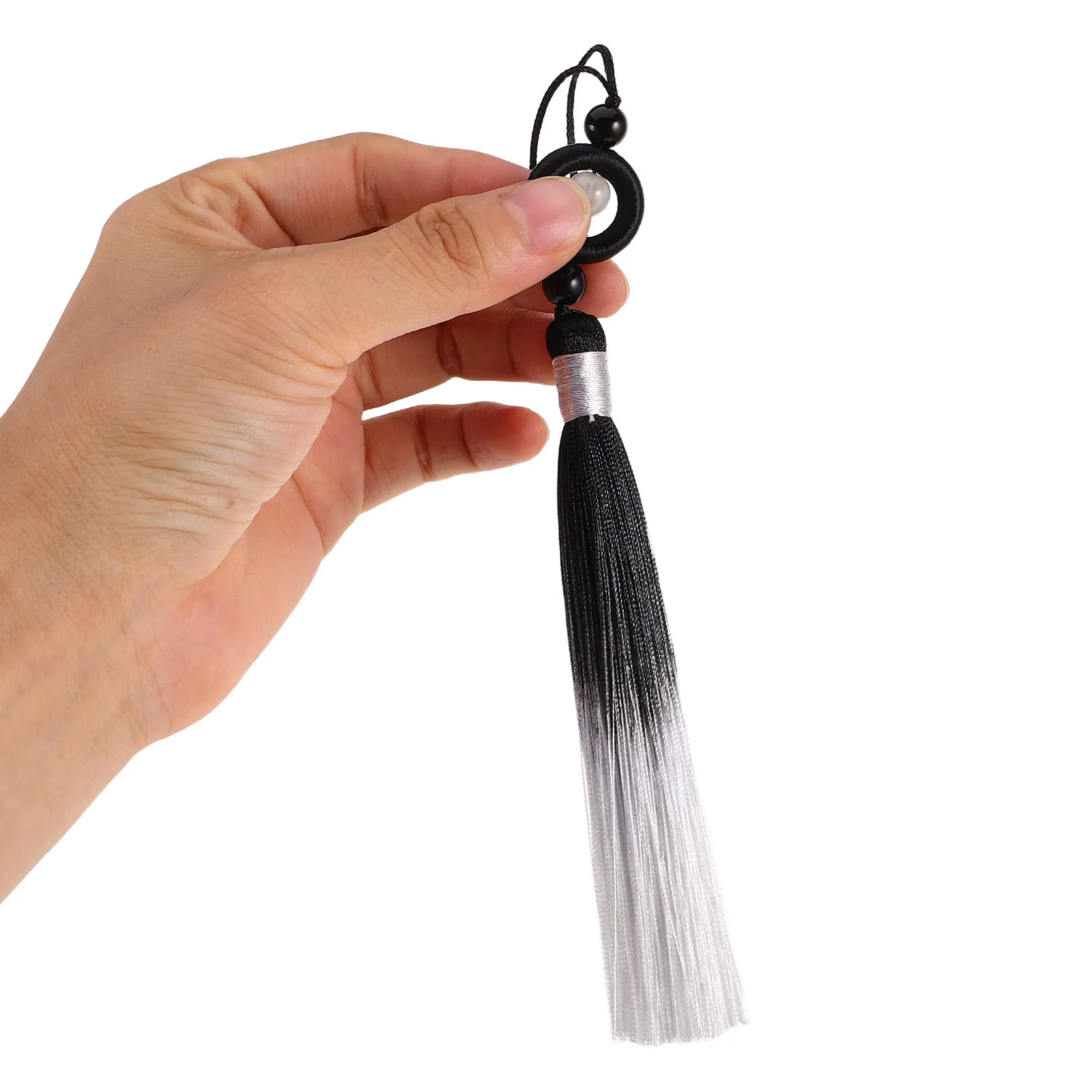 

2Pcs Tassel Chinese Style Polyester Taichi Pendant Wushu Martial Arts Decoration Traditional Chinese Knot Ornament