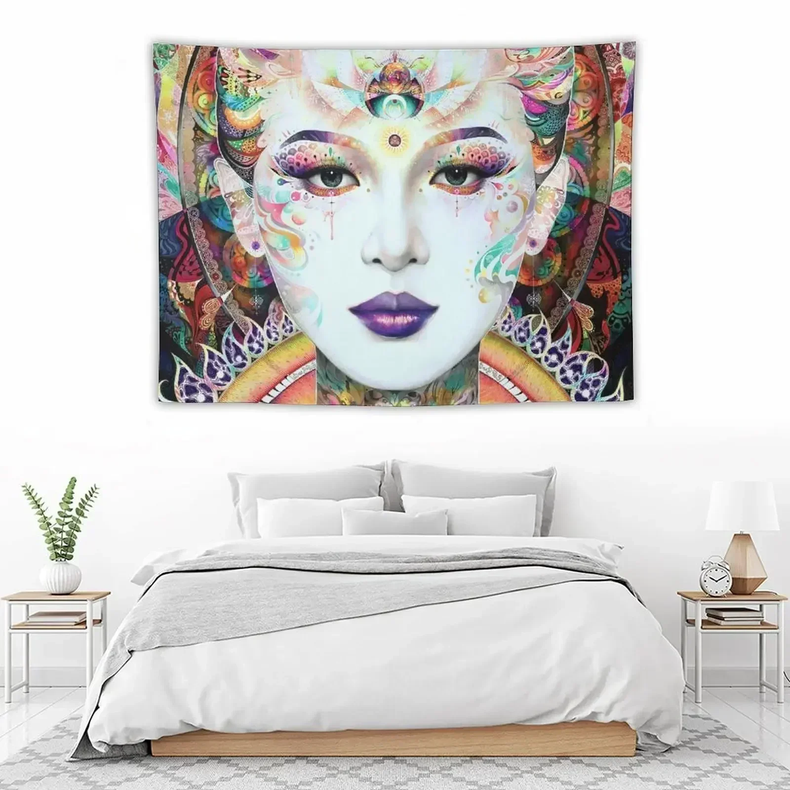 Guan Yin Tapestry Aesthetic Decoration Decorations For Your Bedroom Luxury Living Room Decoration Room Decor Cute Tapestry